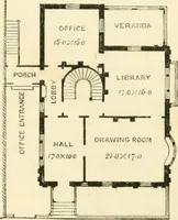 An illustration from Villas and cottages : a series of designs prepared for execution in the United State (1857)
