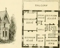An illustration from Villas and cottages : a series of designs prepared for execution in the United State (1857)