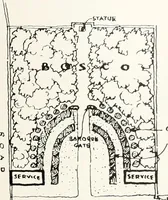 An illustration from Villas of Florence and Tuscany (1922)