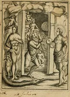 An illustration from Vincentii Chartarii Rhegiensis Imagines deorum, qui ab antiquis colebantur : unâ cum earum declaratione & historia in qua simulacra, ritus, caeremoniae magnaque ex parte veterum religio explicatur ... : hinc inde (1687)