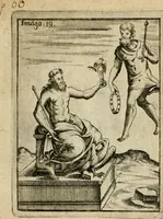 An illustration from Vincentii Chartarii Rhegiensis Imagines deorum, qui ab antiquis colebantur : unâ cum earum declaratione & historia in qua simulacra, ritus, caeremoniae magnaque ex parte veterum religio explicatur ... : hinc inde (1687)