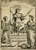 An illustration from Vincentii Chartarii Rhegiensis Imagines deorum, qui ab antiquis colebantur : unâ cum earum declaratione & historia in qua simulacra, ritus, caeremoniae magnaque ex parte veterum religio explicatur ... : hinc inde (1687)