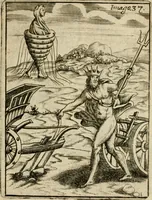 An illustration from Vincentii Chartarii Rhegiensis Imagines deorum, qui ab antiquis colebantur : unâ cum earum declaratione & historia in qua simulacra, ritus, caeremoniae magnaque ex parte veterum religio explicatur ... : hinc inde (1687)