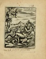 An illustration from Vincentii Chartarii Rhegiensis Imagines deorum, qui ab antiquis colebantur : unâ cum earum declaratione & historia in qua simulacra, ritus, caeremoniae magnaque ex parte veterum religio explicatur ... : hinc inde (1687)