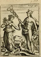 An illustration from Vincentii Chartarii Rhegiensis Imagines deorum, qui ab antiquis colebantur : unâ cum earum declaratione & historia in qua simulacra, ritus, caeremoniae magnaque ex parte veterum religio explicatur ... : hinc inde (1687)