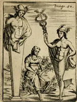 Picture 61 of 101 from Vincentii Chartarii Rhegiensis Imagines deorum, qui ab antiquis colebantur : unâ cum earum declaratione & historia in qua simulacra, ritus, caeremoniae magnaque ex parte veterum religio explicatur ... : hinc inde (1687), leaf 354