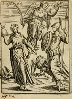 An illustration from Vincentii Chartarii Rhegiensis Imagines deorum, qui ab antiquis colebantur : unâ cum earum declaratione & historia in qua simulacra, ritus, caeremoniae magnaque ex parte veterum religio explicatur ... : hinc inde (1687)