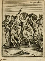 Picture 79 of 101 from Vincentii Chartarii Rhegiensis Imagines deorum, qui ab antiquis colebantur : unâ cum earum declaratione & historia in qua simulacra, ritus, caeremoniae magnaque ex parte veterum religio explicatur ... : hinc inde (1687), leaf 390