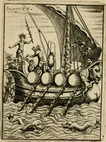 An illustration from Vincentii Chartarii Rhegiensis Imagines deorum, qui ab antiquis colebantur : unâ cum earum declaratione & historia in qua simulacra, ritus, caeremoniae magnaque ex parte veterum religio explicatur ... : hinc inde (1687)