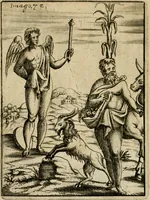 Picture 84 of 101 from Vincentii Chartarii Rhegiensis Imagines deorum, qui ab antiquis colebantur : unâ cum earum declaratione & historia in qua simulacra, ritus, caeremoniae magnaque ex parte veterum religio explicatur ... : hinc inde (1687), leaf 398