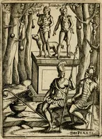 Picture 85 of 101 from Vincentii Chartarii Rhegiensis Imagines deorum, qui ab antiquis colebantur : unâ cum earum declaratione & historia in qua simulacra, ritus, caeremoniae magnaque ex parte veterum religio explicatur ... : hinc inde (1687), leaf 400