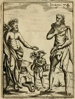 An illustration from Vincentii Chartarii Rhegiensis Imagines deorum, qui ab antiquis colebantur : unâ cum earum declaratione & historia in qua simulacra, ritus, caeremoniae magnaque ex parte veterum religio explicatur ... : hinc inde (1687)