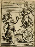 Picture 89 of 101 from Vincentii Chartarii Rhegiensis Imagines deorum, qui ab antiquis colebantur : unâ cum earum declaratione & historia in qua simulacra, ritus, caeremoniae magnaque ex parte veterum religio explicatur ... : hinc inde (1687), leaf 406