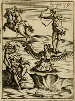 Picture 92 of 101 from Vincentii Chartarii Rhegiensis Imagines deorum, qui ab antiquis colebantur : unâ cum earum declaratione & historia in qua simulacra, ritus, caeremoniae magnaque ex parte veterum religio explicatur ... : hinc inde (1687), leaf 412