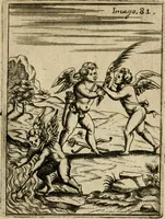An illustration from Vincentii Chartarii Rhegiensis Imagines deorum, qui ab antiquis colebantur : unâ cum earum declaratione & historia in qua simulacra, ritus, caeremoniae magnaque ex parte veterum religio explicatur ... : hinc inde (1687)