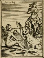 An illustration from Vincentii Chartarii Rhegiensis Imagines deorum, qui ab antiquis colebantur : unâ cum earum declaratione & historia in qua simulacra, ritus, caeremoniae magnaque ex parte veterum religio explicatur ... : hinc inde (1687)