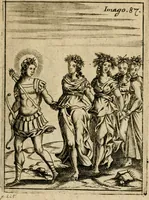 Picture 100 of 101 from Vincentii Chartarii Rhegiensis Imagines deorum, qui ab antiquis colebantur : unâ cum earum declaratione & historia in qua simulacra, ritus, caeremoniae magnaque ex parte veterum religio explicatur ... : hinc inde (1687), leaf 428