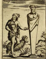 Picture 29 of 93 from Vincentii Chartarii Rhegiensis Imagines deorum : qui ab antiquis colebantur, unâ cum earum declaratione & historia in qua simulacra, ritus, cæremoniæ magnaque ex parte veterum religio explicatur, opus non solum antiquitatis amatoribus, sed & liberalium artium cultoribus, imò & concionatoribus valde utile & proficuum, hinc inde (1687), leaf 128