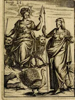 Picture 30 of 93 from Vincentii Chartarii Rhegiensis Imagines deorum : qui ab antiquis colebantur, unâ cum earum declaratione & historia in qua simulacra, ritus, cæremoniæ magnaque ex parte veterum religio explicatur, opus non solum antiquitatis amatoribus, sed & liberalium artium cultoribus, imò & concionatoribus valde utile & proficuum, hinc inde (1687), leaf 134
