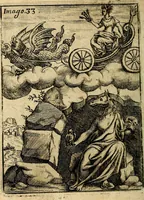 Picture 38 of 93 from Vincentii Chartarii Rhegiensis Imagines deorum : qui ab antiquis colebantur, unâ cum earum declaratione & historia in qua simulacra, ritus, cæremoniæ magnaque ex parte veterum religio explicatur, opus non solum antiquitatis amatoribus, sed & liberalium artium cultoribus, imò & concionatoribus valde utile & proficuum, hinc inde (1687), leaf 165