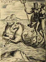 An illustration from Vincentii Chartarii Rhegiensis Imagines deorum : qui ab antiquis colebantur, unâ cum earum declaratione & historia in qua simulacra, ritus, cæremoniæ magnaque ex parte veterum religio explicatur, opus non solum antiquitatis amatoribus, sed & liberalium artium cultoribus, imò & concionatoribus valde utile & proficuum, hinc inde (1687)