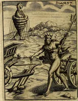 An illustration from Vincentii Chartarii Rhegiensis Imagines deorum : qui ab antiquis colebantur, unâ cum earum declaratione & historia in qua simulacra, ritus, cæremoniæ magnaque ex parte veterum religio explicatur, opus non solum antiquitatis amatoribus, sed & liberalium artium cultoribus, imò & concionatoribus valde utile & proficuum, hinc inde (1687)