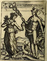 An illustration from Vincentii Chartarii Rhegiensis Imagines deorum : qui ab antiquis colebantur, unâ cum earum declaratione & historia in qua simulacra, ritus, cæremoniæ magnaque ex parte veterum religio explicatur, opus non solum antiquitatis amatoribus, sed & liberalium artium cultoribus, imò & concionatoribus valde utile & proficuum, hinc inde (1687)
