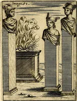 Picture 55 of 93 from Vincentii Chartarii Rhegiensis Imagines deorum : qui ab antiquis colebantur, unâ cum earum declaratione & historia in qua simulacra, ritus, cæremoniæ magnaque ex parte veterum religio explicatur, opus non solum antiquitatis amatoribus, sed & liberalium artium cultoribus, imò & concionatoribus valde utile & proficuum, hinc inde (1687), leaf 233