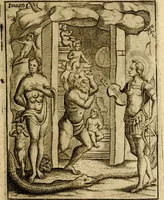 An illustration from Vincentii Chartarii Rhegiensis Imagines deorum : qui ab antiquis colebantur, unâ cum earum declaratione & historia in qua simulacra, ritus, cæremoniæ magnaque ex parte veterum religio explicatur, opus non solum antiquitatis amatoribus, sed & liberalium artium cultoribus, imò & concionatoribus valde utile & proficuum, hinc inde (1687)
