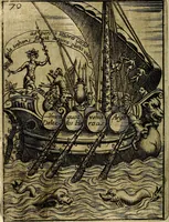 An illustration from Vincentii Chartarii Rhegiensis Imagines deorum : qui ab antiquis colebantur, unâ cum earum declaratione & historia in qua simulacra, ritus, cæremoniæ magnaque ex parte veterum religio explicatur, opus non solum antiquitatis amatoribus, sed & liberalium artium cultoribus, imò & concionatoribus valde utile & proficuum, hinc inde (1687)