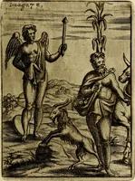 Picture 76 of 93 from Vincentii Chartarii Rhegiensis Imagines deorum : qui ab antiquis colebantur, unâ cum earum declaratione & historia in qua simulacra, ritus, cæremoniæ magnaque ex parte veterum religio explicatur, opus non solum antiquitatis amatoribus, sed & liberalium artium cultoribus, imò & concionatoribus valde utile & proficuum, hinc inde (1687), leaf 316