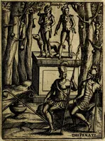 Picture 77 of 93 from Vincentii Chartarii Rhegiensis Imagines deorum : qui ab antiquis colebantur, unâ cum earum declaratione & historia in qua simulacra, ritus, cæremoniæ magnaque ex parte veterum religio explicatur, opus non solum antiquitatis amatoribus, sed & liberalium artium cultoribus, imò & concionatoribus valde utile & proficuum, hinc inde (1687), leaf 320