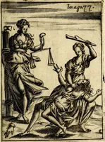 An illustration from Vincentii Chartarii Rhegiensis Imagines deorum : qui ab antiquis colebantur, unâ cum earum declaratione & historia in qua simulacra, ritus, cæremoniæ magnaque ex parte veterum religio explicatur, opus non solum antiquitatis amatoribus, sed & liberalium artium cultoribus, imò & concionatoribus valde utile & proficuum, hinc inde (1687)
