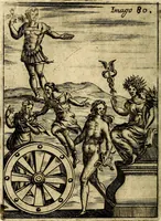 An illustration from Vincentii Chartarii Rhegiensis Imagines deorum : qui ab antiquis colebantur, unâ cum earum declaratione & historia in qua simulacra, ritus, cæremoniæ magnaque ex parte veterum religio explicatur, opus non solum antiquitatis amatoribus, sed & liberalium artium cultoribus, imò & concionatoribus valde utile & proficuum, hinc inde (1687)