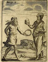 Picture 7 of 93 from Vincentii Chartarii Rhegiensis Imagines deorum : qui ab antiquis colebantur, unâ cum earum declaratione & historia in qua simulacra, ritus, cæremoniæ magnaque ex parte veterum religio explicatur, opus non solum antiquitatis amatoribus, sed & liberalium artium cultoribus, imò & concionatoribus valde utile & proficuum, hinc inde (1687), leaf 35
