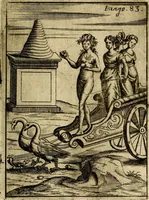 Picture 87 of 93 from Vincentii Chartarii Rhegiensis Imagines deorum : qui ab antiquis colebantur, unâ cum earum declaratione & historia in qua simulacra, ritus, cæremoniæ magnaque ex parte veterum religio explicatur, opus non solum antiquitatis amatoribus, sed & liberalium artium cultoribus, imò & concionatoribus valde utile & proficuum, hinc inde (1687), leaf 364
