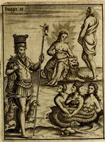Picture 14 of 93 from Vincentii Chartarii Rhegiensis Imagines deorum : qui ab antiquis colebantur, unâ cum earum declaratione & historia in qua simulacra, ritus, cæremoniæ magnaque ex parte veterum religio explicatur, opus non solum antiquitatis amatoribus, sed & liberalium artium cultoribus, imò & concionatoribus valde utile & proficuum, hinc inde (1687), leaf 62