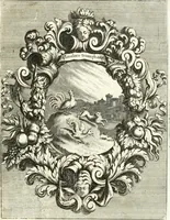 An illustration from Innocentia vindicata : in qua gravissimis argumentis ex S. Thoma petitis ostenditur, angelicum doctorem pro immaculato conceptu Deiparae sensisse & scripsisse ... (1698)