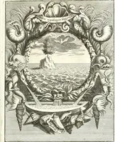 An illustration from Innocentia vindicata : in qua gravissimis argumentis ex S. Thoma petitis ostenditur, angelicum doctorem pro immaculato conceptu Deiparae sensisse & scripsisse ... (1698)