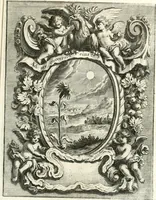 An illustration from Innocentia vindicata : in qua gravissimis argumentis ex S. Thoma petitis ostenditur, angelicum doctorem pro immaculato conceptu Deiparae sensisse & scripsisse ... (1698)