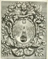 An illustration from Innocentia vindicata : in qua gravissimis argumentis ex S. Thoma petitis ostenditur, angelicum doctorem pro immaculato conceptu Deiparae sensisse & scripsisse ... (1698)