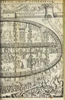 An illustration from Vinea Domini : cum breui descriptione sacramentor[um] et Paradisi, Limbi, Purgatorij, atq[ue] Inferni, à cathechismo catholicis q[ue] patribus excerpta (1588)