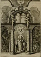 An illustration from Viridarium hieroglyphico-morale : in quo virtutes et vitia, atque mores huius aeui secundum tres ordines hierarchicos, ecclesiasticum, politicum, oeconomicum, per definitiones, distributiones, causas, adfectiones, adiuncta, effecta &c. piè, prudenter, dextrè ac variè explicantur, & non tantum dictis, & exemplis historiarum veterum ac recentium, ex sacris scripturis, sanctis patribus, seu Dd. ecclesiae, poetis, philosophis, historicis cum Christianorum tum gentilium, sed etiam artificiosissimis eiconibus hieroglyphicis illustrantur : opusculum novum ac rarum, cuius vsum atq[ue] vtilitatem praefixa praefatio docebit (1619)