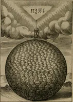 An illustration from Viridarium hieroglyphico-morale : in quo virtutes et vitia, atque mores huius aeui secundum tres ordines hierarchicos, ecclesiasticum, politicum, oeconomicum, per definitiones, distributiones, causas, adfectiones, adiuncta, effecta &c. piè, prudenter, dextrè ac variè explicantur, & non tantum dictis, & exemplis historiarum veterum ac recentium, ex sacris scripturis, sanctis patribus, seu Dd. ecclesiae, poetis, philosophis, historicis cum Christianorum tum gentilium, sed etiam artificiosissimis eiconibus hieroglyphicis illustrantur : opusculum novum ac rarum, cuius vsum atq[ue] vtilitatem praefixa praefatio docebit (1619)