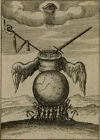 An illustration from Viridarium hieroglyphico-morale : in quo virtutes et vitia, atque mores huius aeui secundum tres ordines hierarchicos, ecclesiasticum, politicum, oeconomicum, per definitiones, distributiones, causas, adfectiones, adiuncta, effecta &c. piè, prudenter, dextrè ac variè explicantur, & non tantum dictis, & exemplis historiarum veterum ac recentium, ex sacris scripturis, sanctis patribus, seu Dd. ecclesiae, poetis, philosophis, historicis cum Christianorum tum gentilium, sed etiam artificiosissimis eiconibus hieroglyphicis illustrantur : opusculum novum ac rarum, cuius vsum atq[ue] vtilitatem praefixa praefatio docebit (1619)
