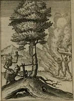 An illustration from Viridarium hieroglyphico-morale : in quo virtutes et vitia, atque mores huius aeui secundum tres ordines hierarchicos, ecclesiasticum, politicum, oeconomicum, per definitiones, distributiones, causas, adfectiones, adiuncta, effecta &c. piè, prudenter, dextrè ac variè explicantur, & non tantum dictis, & exemplis historiarum veterum ac recentium, ex sacris scripturis, sanctis patribus, seu Dd. ecclesiae, poetis, philosophis, historicis cum Christianorum tum gentilium, sed etiam artificiosissimis eiconibus hieroglyphicis illustrantur : opusculum novum ac rarum, cuius vsum atq[ue] vtilitatem praefixa praefatio docebit (1619)
