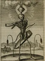 An illustration from Viridarium hieroglyphico-morale : in quo virtutes et vitia, atque mores huius aeui secundum tres ordines hierarchicos, ecclesiasticum, politicum, oeconomicum, per definitiones, distributiones, causas, adfectiones, adiuncta, effecta &c. piè, prudenter, dextrè ac variè explicantur, & non tantum dictis, & exemplis historiarum veterum ac recentium, ex sacris scripturis, sanctis patribus, seu Dd. ecclesiae, poetis, philosophis, historicis cum Christianorum tum gentilium, sed etiam artificiosissimis eiconibus hieroglyphicis illustrantur : opusculum novum ac rarum, cuius vsum atq[ue] vtilitatem praefixa praefatio docebit (1619)