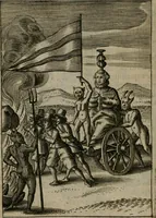 An illustration from Viridarium hieroglyphico-morale : in quo virtutes et vitia, atque mores huius aeui secundum tres ordines hierarchicos, ecclesiasticum, politicum, oeconomicum, per definitiones, distributiones, causas, adfectiones, adiuncta, effecta &c. piè, prudenter, dextrè ac variè explicantur, & non tantum dictis, & exemplis historiarum veterum ac recentium, ex sacris scripturis, sanctis patribus, seu Dd. ecclesiae, poetis, philosophis, historicis cum Christianorum tum gentilium, sed etiam artificiosissimis eiconibus hieroglyphicis illustrantur : opusculum novum ac rarum, cuius vsum atq[ue] vtilitatem praefixa praefatio docebit (1619)