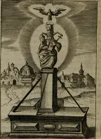 An illustration from Viridarium hieroglyphico-morale : in quo virtutes et vitia, atque mores huius aeui secundum tres ordines hierarchicos, ecclesiasticum, politicum, oeconomicum, per definitiones, distributiones, causas, adfectiones, adiuncta, effecta &c. piè, prudenter, dextrè ac variè explicantur, & non tantum dictis, & exemplis historiarum veterum ac recentium, ex sacris scripturis, sanctis patribus, seu Dd. ecclesiae, poetis, philosophis, historicis cum Christianorum tum gentilium, sed etiam artificiosissimis eiconibus hieroglyphicis illustrantur : opusculum novum ac rarum, cuius vsum atq[ue] vtilitatem praefixa praefatio docebit (1619)