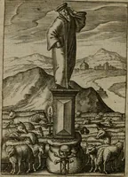 Picture 16 of 91 from Viridarium hieroglyphico-morale : in quo virtutes et vitia, atque mores huius aeui secundum tres ordines hierarchicos, ecclesiasticum, politicum, oeconomicum, per definitiones, distributiones, causas, adfectiones, adiuncta, effecta &c. piè, prudenter, dextrè ac variè explicantur, & non tantum dictis, & exemplis historiarum veterum ac recentium, ex sacris scripturis, sanctis patribus, seu Dd. ecclesiae, poetis, philosophis, historicis cum Christianorum tum gentilium, sed etiam artificiosissimis eiconibus hieroglyphicis illustrantur : opusculum novum ac rarum, cuius vsum atq[ue] vtilitatem praefixa praefatio docebit (1619), leaf 37